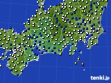 東海地方のアメダス実況(風向・風速)(2019年02月04日)