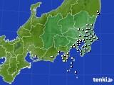 関東・甲信地方のアメダス実況(降水量)(2019年02月06日)