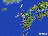 九州地方のアメダス実況(日照時間)(2019年02月06日)