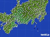 東海地方のアメダス実況(風向・風速)(2019年02月06日)