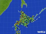 北海道地方のアメダス実況(積雪深)(2019年02月07日)