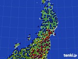 2019年02月07日の東北地方のアメダス(日照時間)