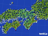 近畿地方のアメダス実況(日照時間)(2019年02月07日)