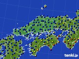 中国地方のアメダス実況(日照時間)(2019年02月07日)