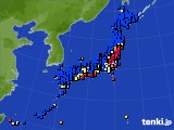 アメダス実況(日照時間)(2019年02月07日)