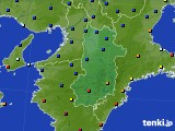 2019年02月07日の奈良県のアメダス(日照時間)