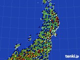 東北地方のアメダス実況(日照時間)(2019年02月08日)