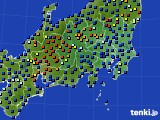 2019年02月08日の関東・甲信地方のアメダス(日照時間)