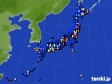 アメダス実況(日照時間)(2019年02月08日)