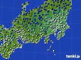 関東・甲信地方のアメダス実況(気温)(2019年02月08日)