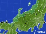 2019年02月09日の北陸地方のアメダス(降水量)