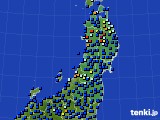 東北地方のアメダス実況(日照時間)(2019年02月09日)