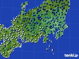 関東・甲信地方のアメダス実況(気温)(2019年02月09日)