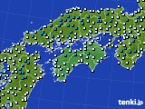 四国地方のアメダス実況(気温)(2019年02月09日)