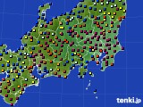 関東・甲信地方のアメダス実況(日照時間)(2019年02月10日)