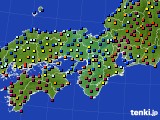 近畿地方のアメダス実況(日照時間)(2019年02月10日)