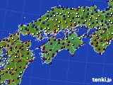 四国地方のアメダス実況(日照時間)(2019年02月10日)