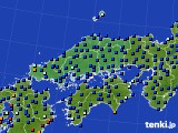 中国地方のアメダス実況(日照時間)(2019年02月11日)