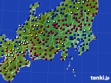 2019年02月12日の関東・甲信地方のアメダス(日照時間)