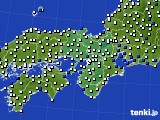 近畿地方のアメダス実況(風向・風速)(2019年02月12日)