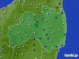 福島県のアメダス実況(風向・風速)(2019年02月12日)