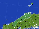 2019年02月12日の島根県のアメダス(風向・風速)