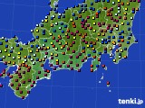 東海地方のアメダス実況(日照時間)(2019年02月13日)