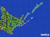 2019年02月13日の道東のアメダス(日照時間)