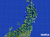 東北地方のアメダス実況(気温)(2019年02月13日)