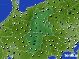 長野県のアメダス実況(風向・風速)(2019年02月13日)