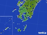 2019年02月14日の鹿児島県のアメダス(日照時間)