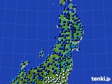 東北地方のアメダス実況(気温)(2019年02月14日)