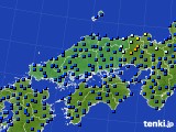 中国地方のアメダス実況(日照時間)(2019年02月15日)