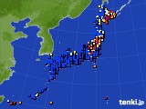 アメダス実況(日照時間)(2019年02月15日)