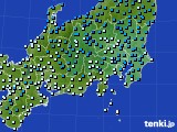 関東・甲信地方のアメダス実況(気温)(2019年02月15日)