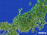 北陸地方のアメダス実況(気温)(2019年02月15日)