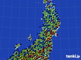東北地方のアメダス実況(日照時間)(2019年02月16日)