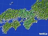 近畿地方のアメダス実況(気温)(2019年02月16日)