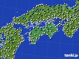 四国地方のアメダス実況(気温)(2019年02月16日)