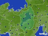 滋賀県のアメダス実況(風向・風速)(2019年02月16日)