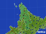道北のアメダス実況(積雪深)(2019年02月17日)
