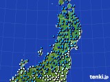 東北地方のアメダス実況(気温)(2019年02月17日)