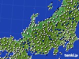 2019年02月17日の北陸地方のアメダス(風向・風速)