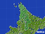 2019年02月17日の道北のアメダス(風向・風速)