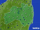 福島県のアメダス実況(風向・風速)(2019年02月17日)