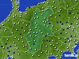 長野県のアメダス実況(風向・風速)(2019年02月17日)