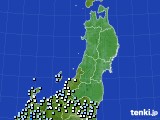 東北地方のアメダス実況(降水量)(2019年02月19日)