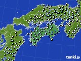 四国地方のアメダス実況(降水量)(2019年02月19日)