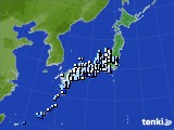 アメダス実況(降水量)(2019年02月19日)