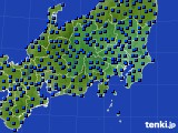 2019年02月19日の関東・甲信地方のアメダス(日照時間)